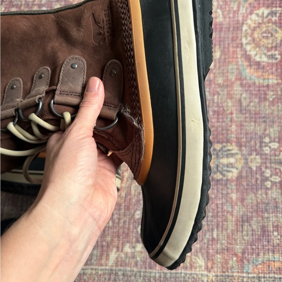 Sorel Joan of Arc Dark Brown Fur-Lined Boots Tobacco Sanguine Women’s 9.5 - Picture 10 of 12